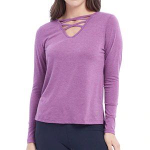 Balance Collection Elyse Long Sleeve Tunic -Purple